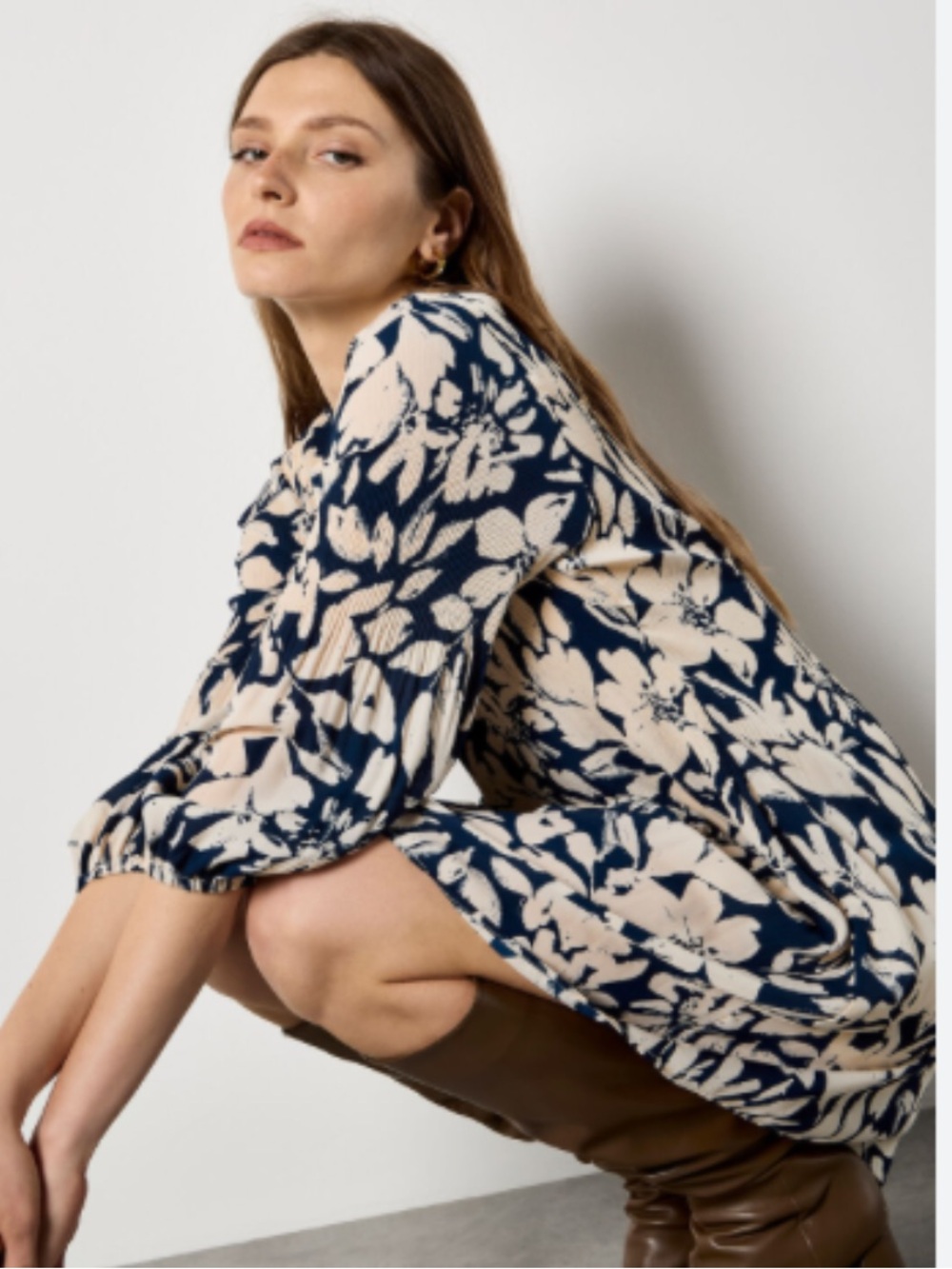 Floral Blue and White Romper.28
